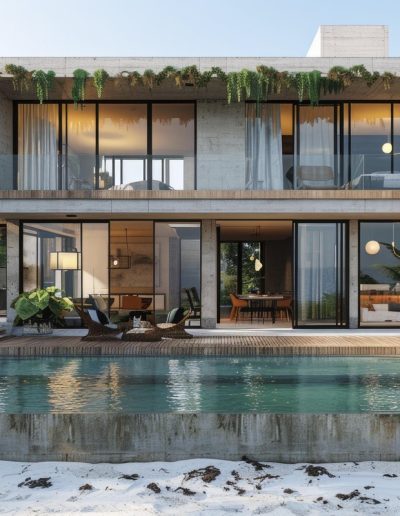 Galeria Proyectos Marbesur 0003 Xray Beach Coconut Steel House Structure Concrete Glass Wood Box House Ar 169 Style Raw
